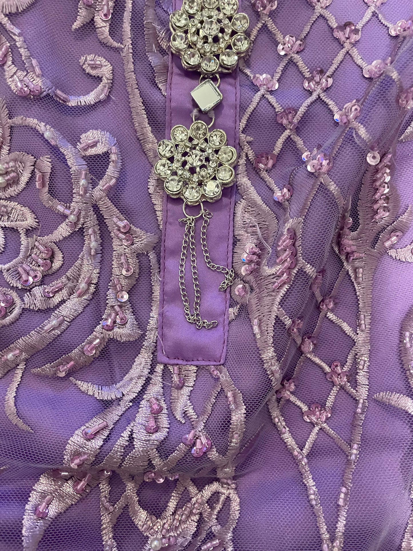 Lilac Cutdana Suit - defect last medium