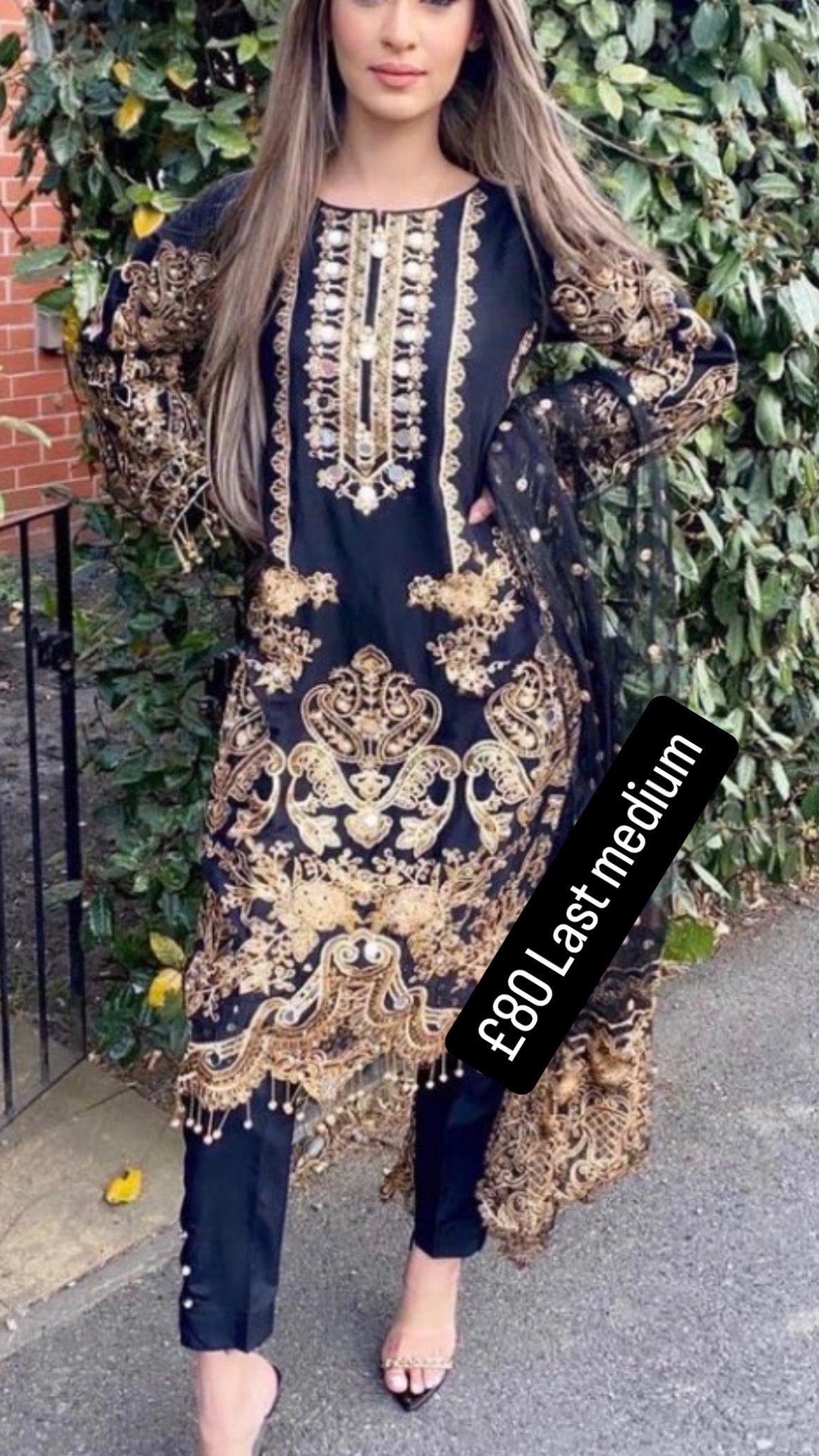 Black net Suit