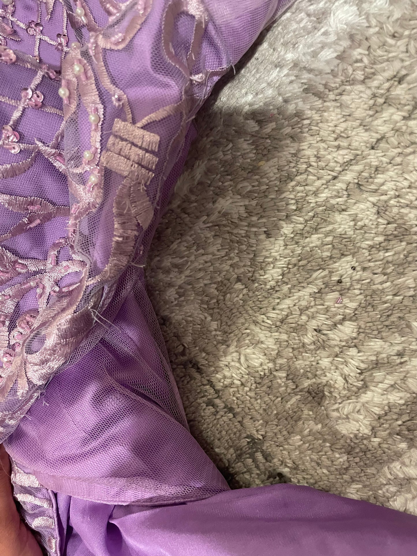 Lilac Cutdana Suit - defect last medium