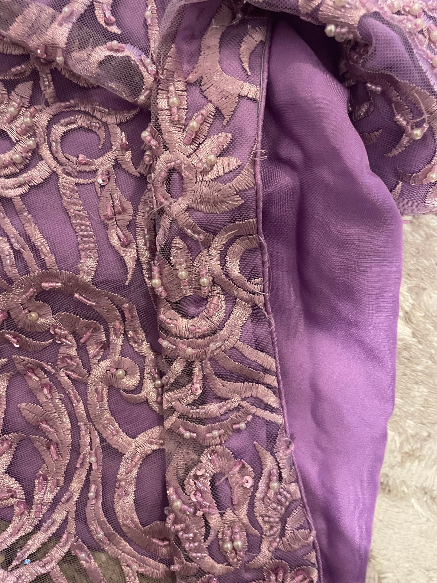 Lilac Cutdana Suit - defect last medium
