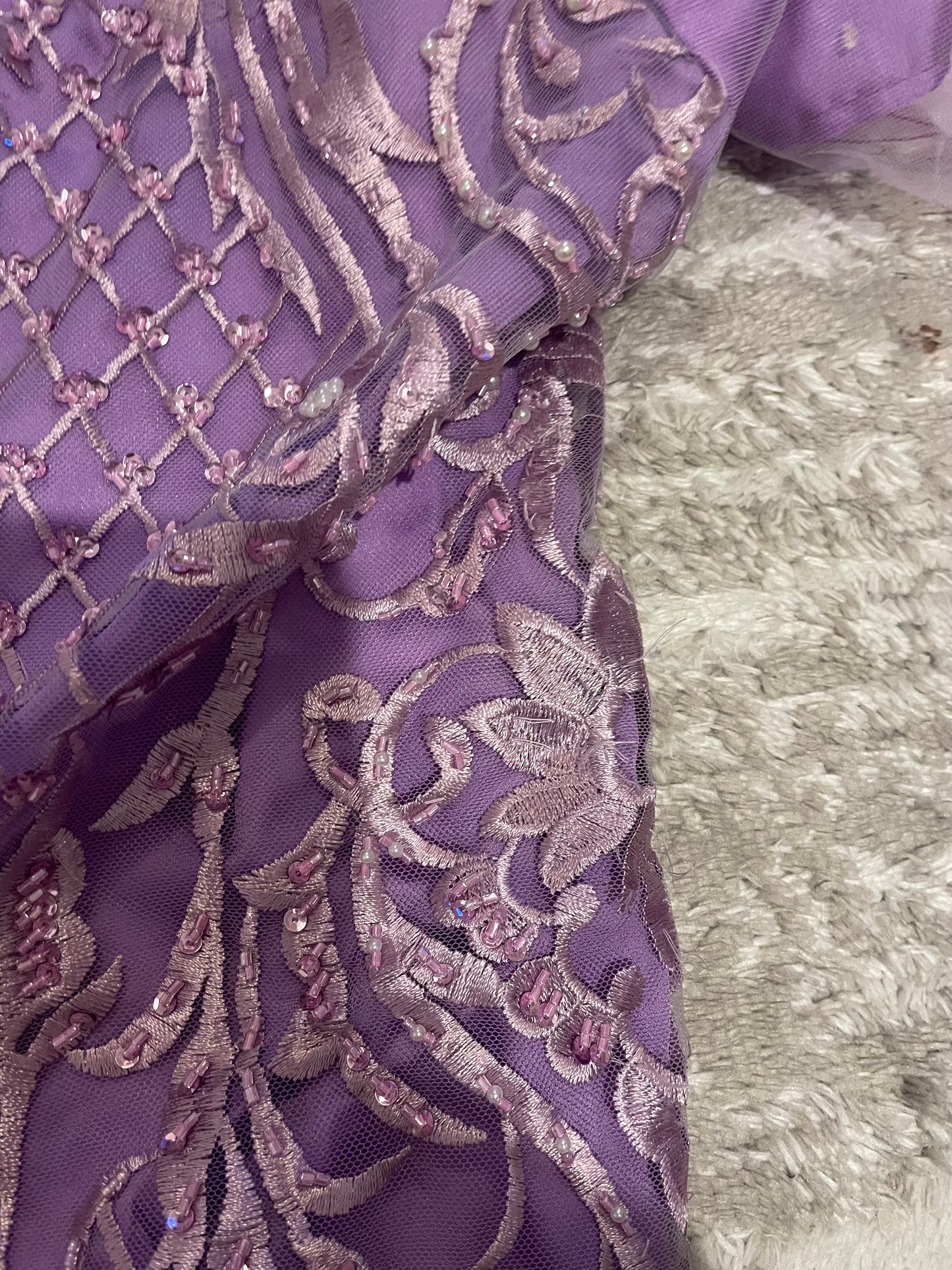 Lilac Cutdana Suit - defect last medium