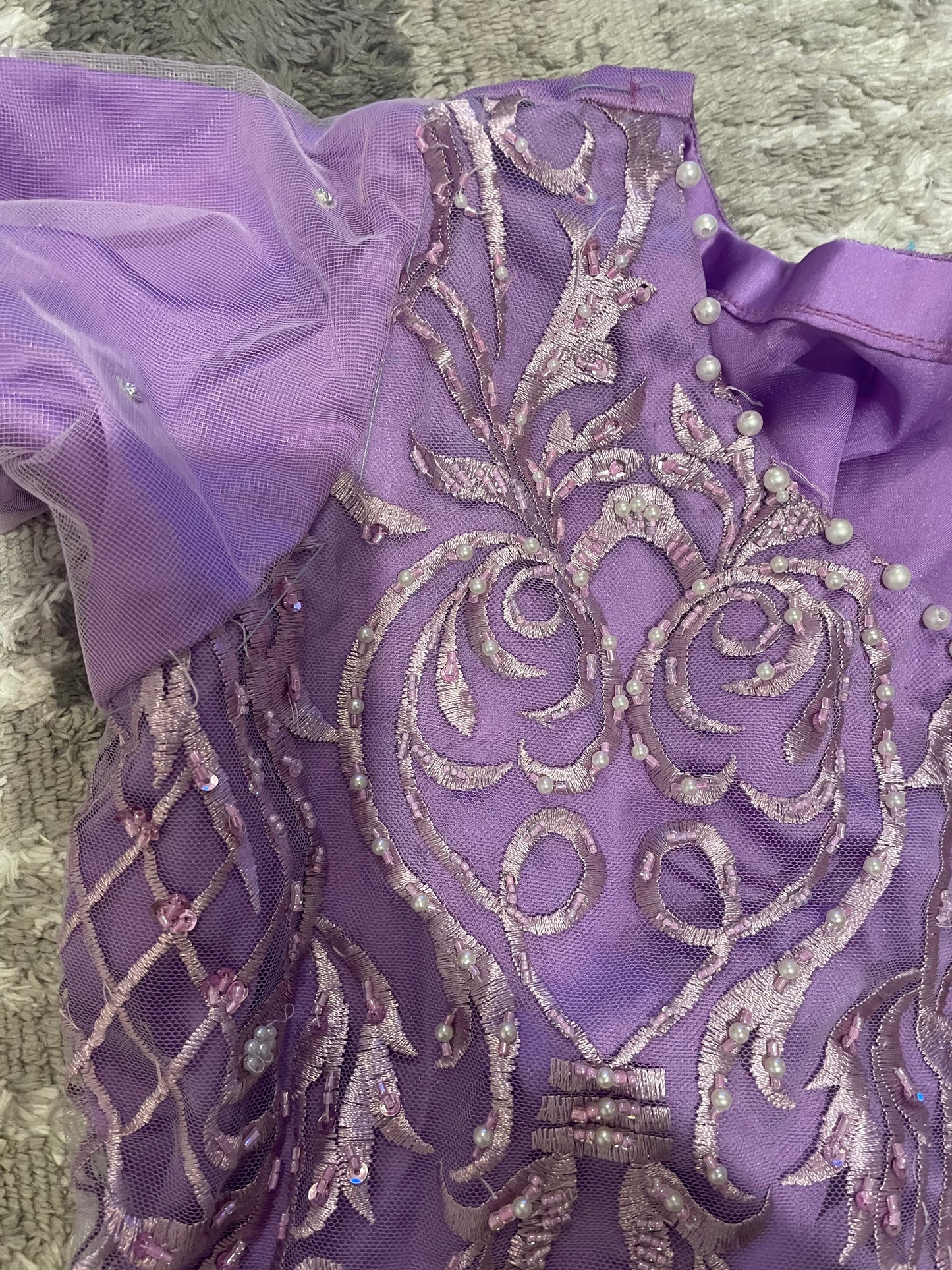 Lilac Cutdana Suit - defect last medium
